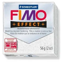 FIMO effect 8020 bílá se třpytkami