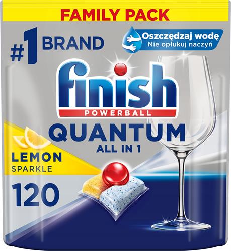 Finish Quantum All in 1 Lemon Sparkle 120 ks kapsle do myčky
