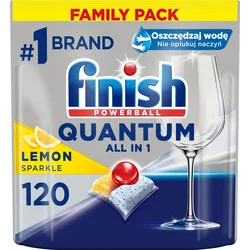 Finish Quantum All in 1 Lemon Sparkle 120 ks kapsle do myčky