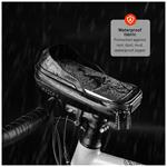 FIXED Bikee Bag 2 odnímateľné puzdro na mobilný telefón na bicykel, čierne