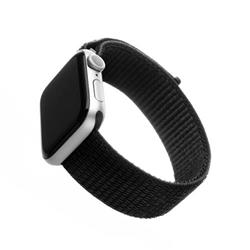 Fixed Nylon Strap nylonový řemínek pro Apple Watch 42/44/45mm, černý