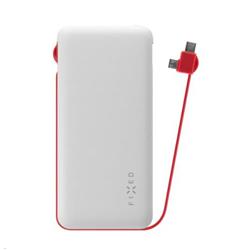 FIXED Powerbanka Zen 10 000 s kabelem microUSB/USB-C, 10 000 mAh, bílá FIXZEN-10MC-WH - Powerbanky