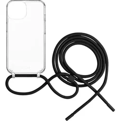 FIXED Pure Neck puzdro s čiernou šnúrkou pre Apple iPhone 15 Plus