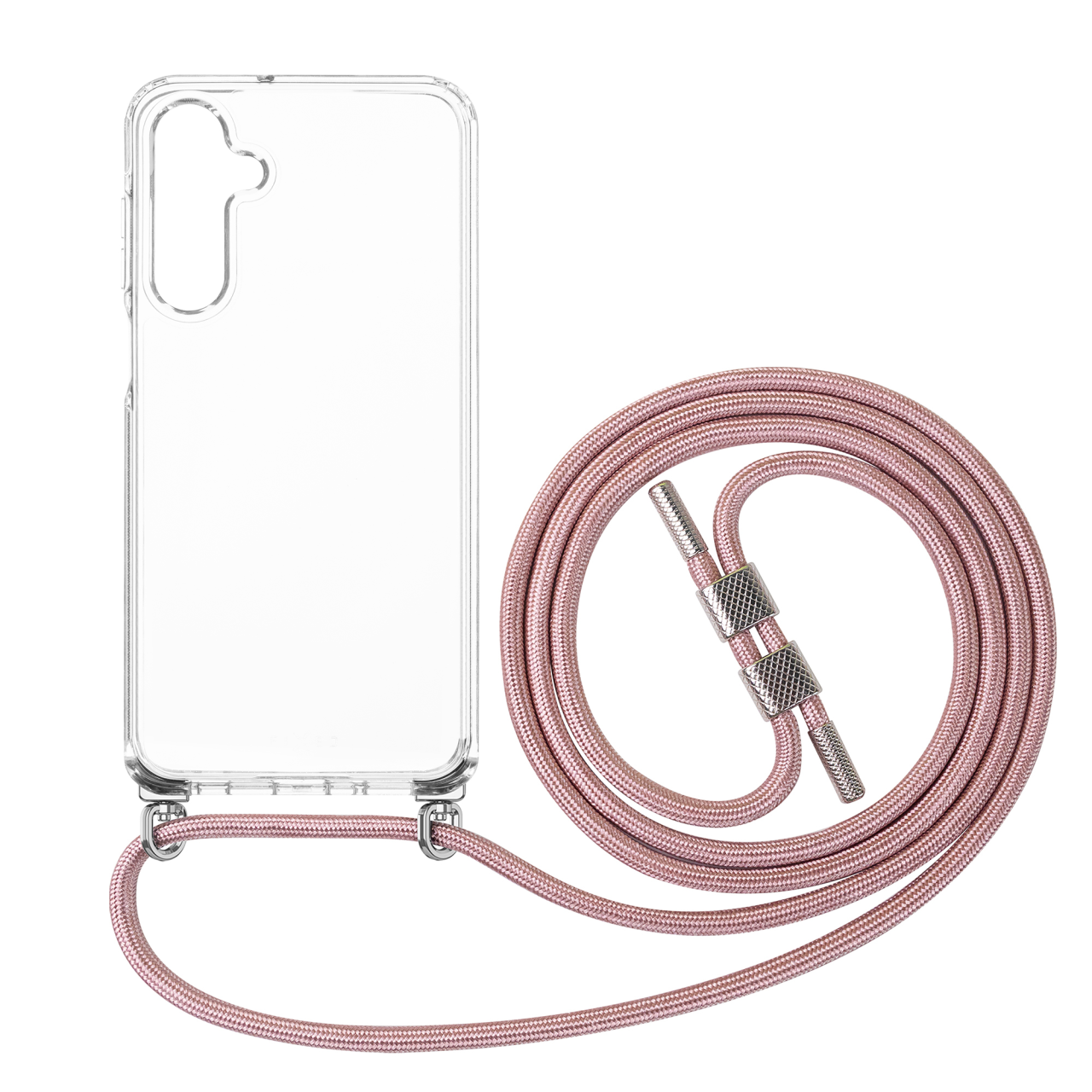 FIXED Pure Neck puzdro s ružovou šnúrou pre Samsung Galaxy A16 4G/5G