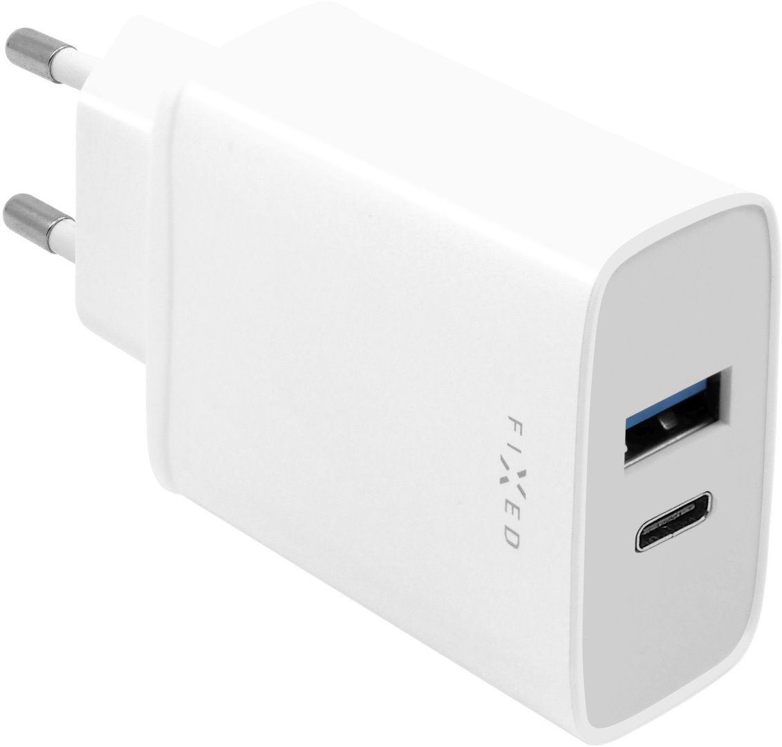 Fixed Síťová Nabíječka S Usb C A Usb Výstupem Podpora Pd 30w Bílá Fixc30 Cu Wh Tsbohemiacz 9438