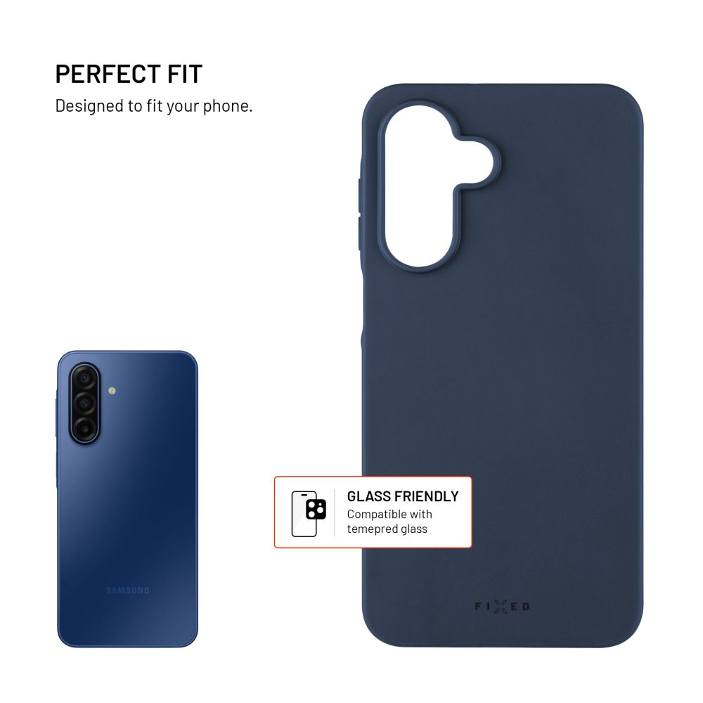 FIXED Story zadní pogumovaný kryt pro Samsung Galaxy A17 4G/5G, modrý