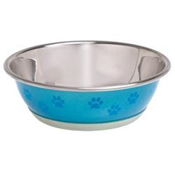 Flamingo Miska nerez Pes SELECTA modrá s tlapkami 13cm 350ml