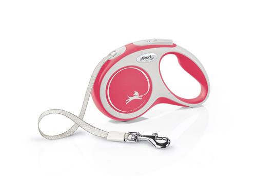 Flexi Vodítko New Comfort S pásek 5m/15kg červená