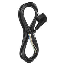 Flexo PVC šnúra 3 × 1,0 mm2, 2 m, čierna