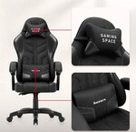Force 2.7 Black Carbon velour gaming chair