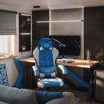 Force 2.7 Blue velour gaming chair