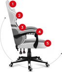 Force 4.4 White Mesh gaming chair