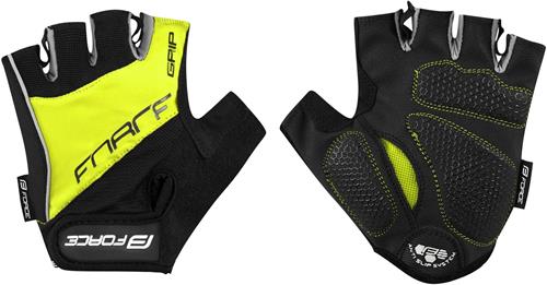 FORCE GRIP Gel, letné rukavice fluo veľkosť L