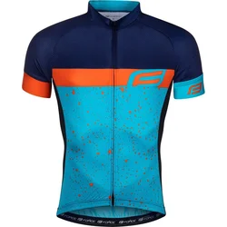 Force jersey SPRAY modro-oranžový veľkosť L
