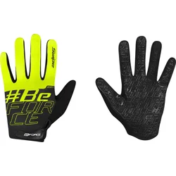 FORCE KID MTB SWIPE letní rukavice, černo-fluo vel.S