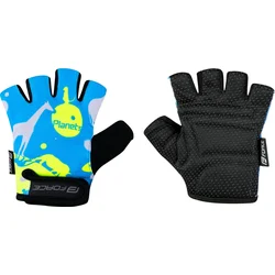 FORCE PLANETS KID, modro-fluo rukavice vel.L