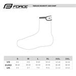 FORCE PU DRY MTB návleky na nohy, fluo veľkosť S