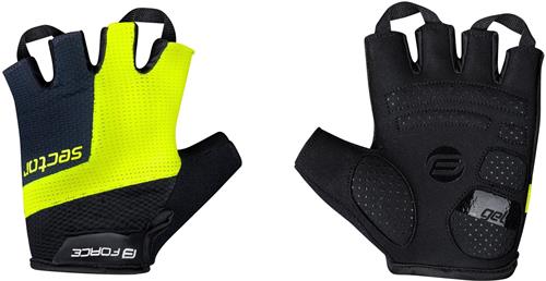 FORCE SECTOR Gel, letní rukavice černo-fluo vel.M