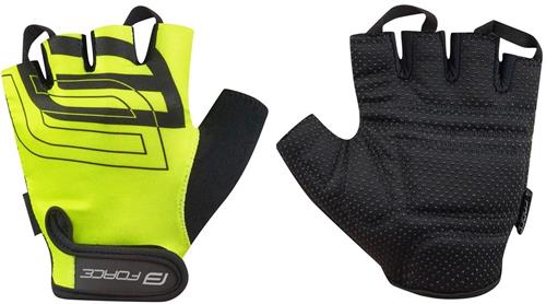 FORCE SPORT, letní rukavice fluo vel.L