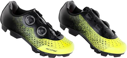 FORCE tretry MTB SCORE, fluo-černé vel.46