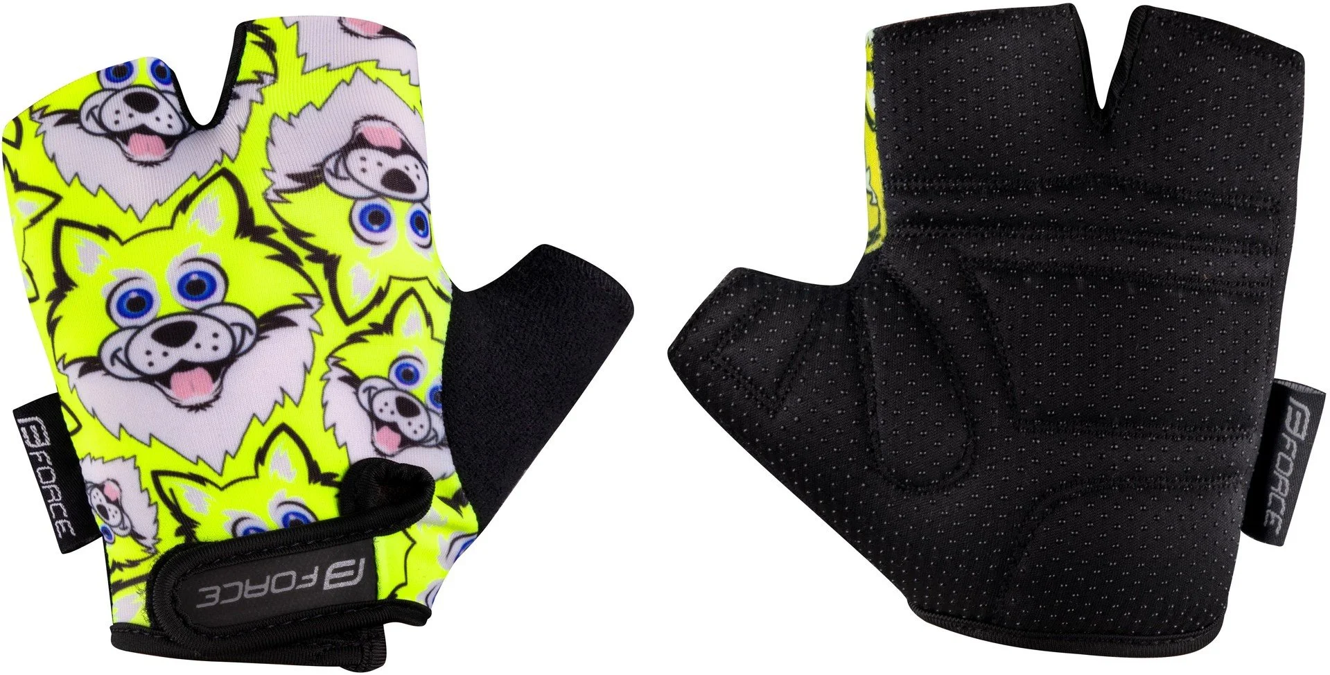 FORCE WOLFIE KID, fluo rukavice veľkosť S