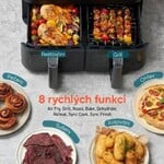 Fritéza Cosori Dual Basket s horúcim vzduchom, 8,5 l, keramická