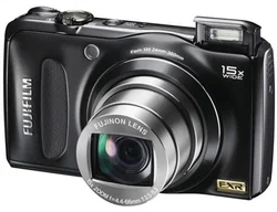 FUJIFILM kompakt FinePix F300EXR, 12MPix, 15x zoom, černá, HD video
