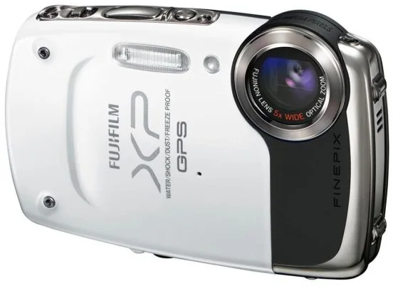 FUJIFILM kompakt FinePix XP30, 14MPix, 5x zoom, bílá, 2,7" LCD, HD video, GPS, vodotěsný do 5m
