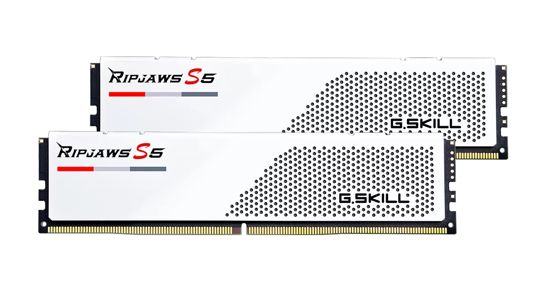 G.Skill Ripjaws S5 DDR5 64GB 6000MHz, bílá
