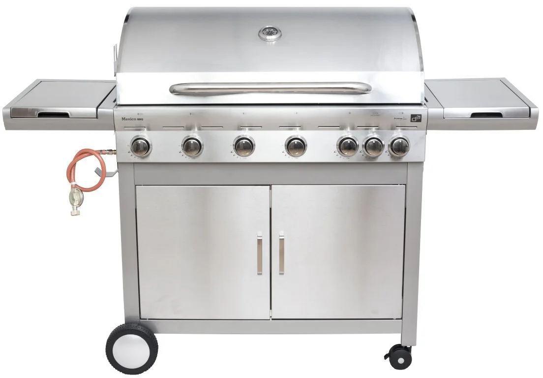 G21 BBQ Mexico Plynový gril, 7 horákov, celkový výkon 22,05 kW/hod.