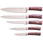 G21 Sada nožov Gourmet Nature 5 ks bambusový blok