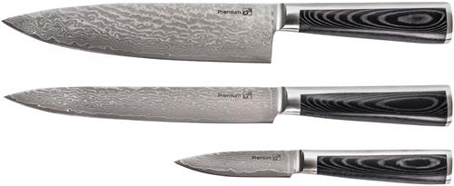 G21 Sada nožů Damascus Premium, Box, 3 ks