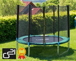 G21 Trampolína 305cm + ochranná síť, zelená