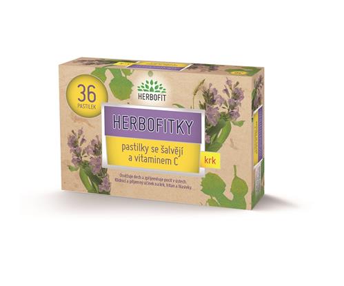 GALMED Herbofitky se šalvějí a Vitamin C,  36 ks