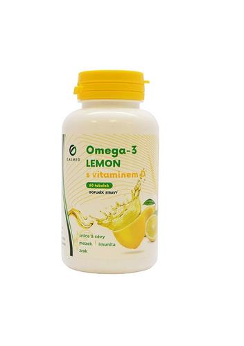 GALMED Omega-3 citrónový rybí olej s vitamínom D, 60 tab