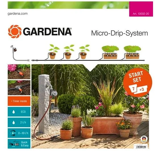 Gardena 13002-20 Štartovacia sada pre črepníkové rastliny M s automatickým