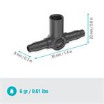 Gardena 13216-20 MDS T-kus pre striekaciu trysku 4,6 mm 5ks