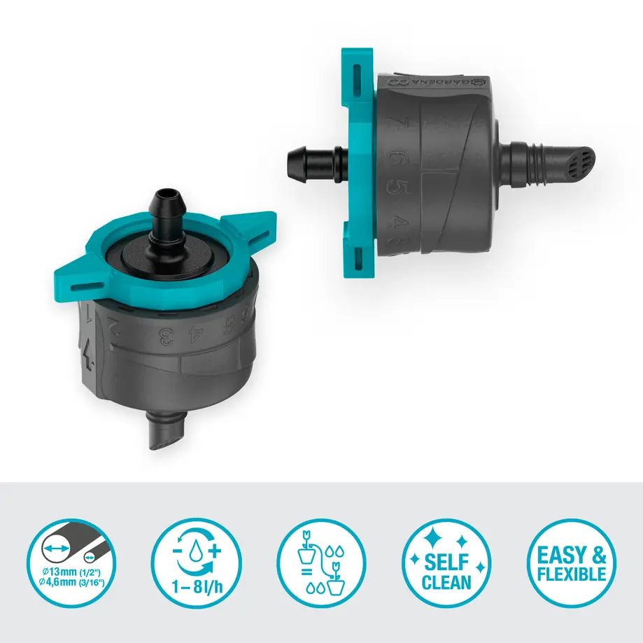 Gardena 13304-20 MDS Kapač koncový regulovatelný, vyrovnávající tlak