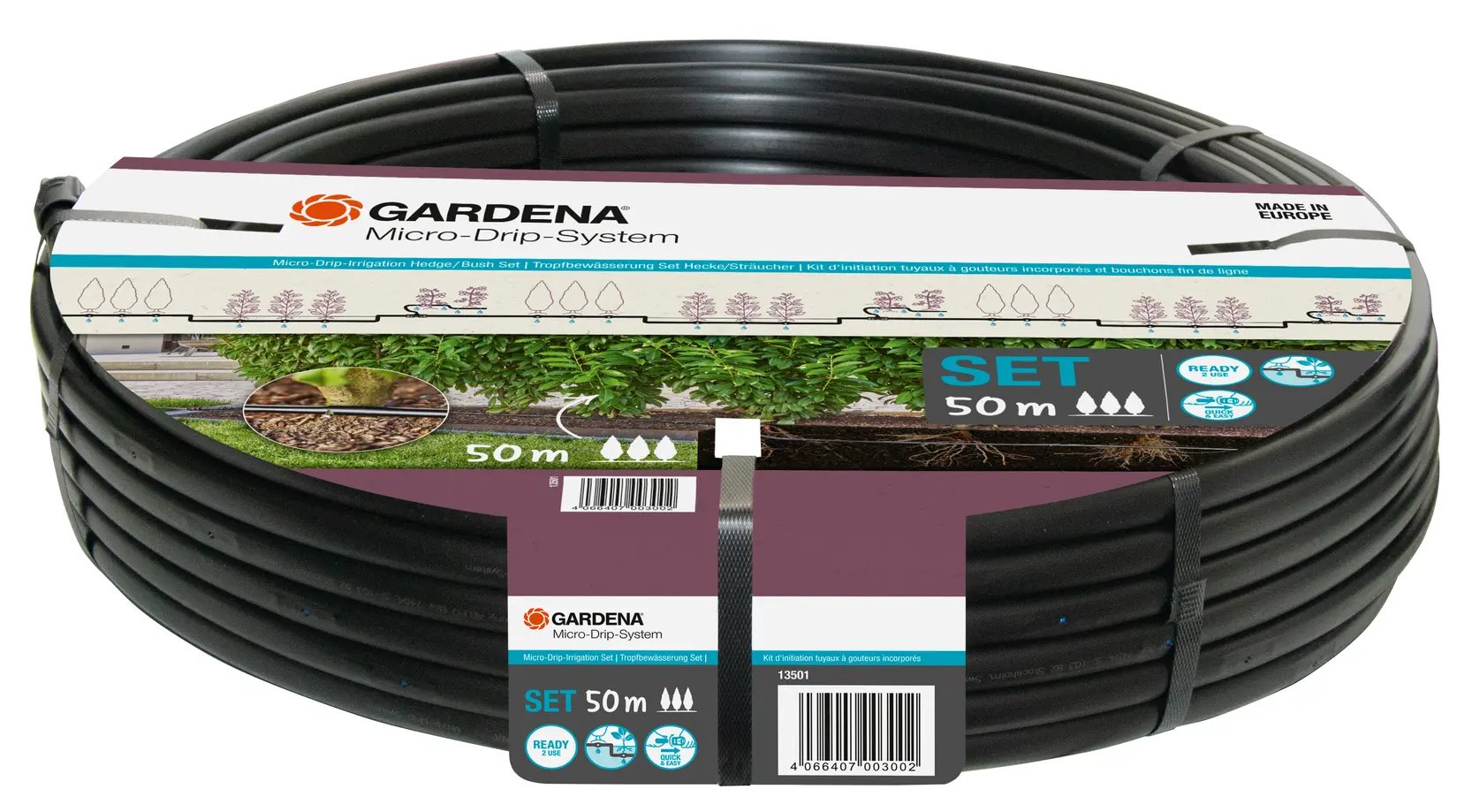 Gardena 13501-20 MDS Startovní Set pro živé ploty/keře 50 m