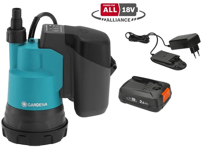 Gardena 14600-20 Ponorné čerpadlo na čistú vodu 2000/2 18V P4A - sada