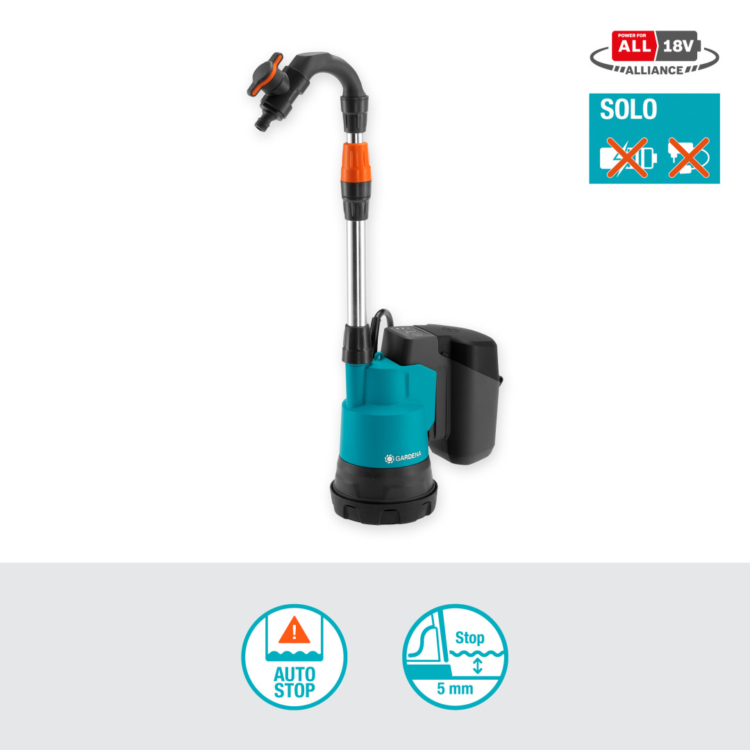 Gardena 14602-55 Čerpadlo do sudu 2000/2 18V P4A solo