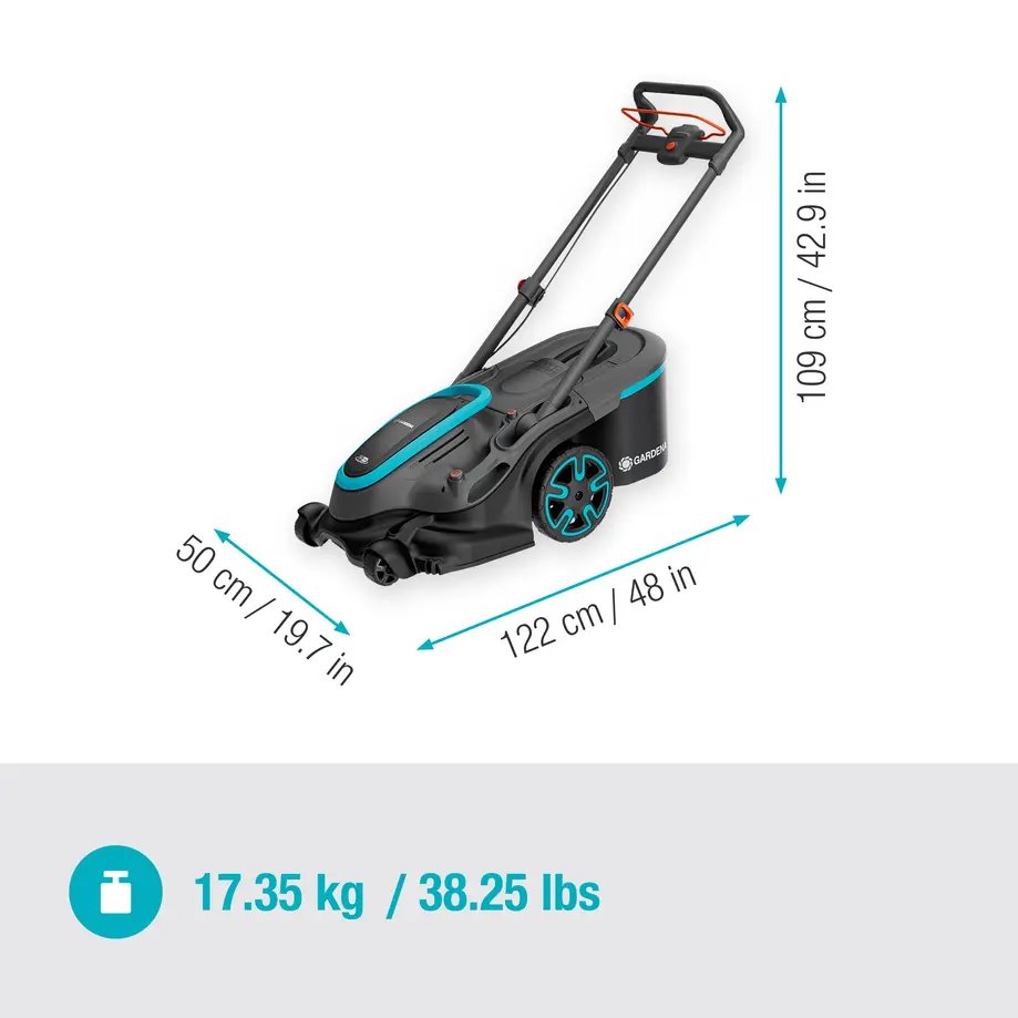 Gardena 14646-65 Akumulátorová sekačka PowerMax Duo 46/36V P4A 2.5 - set