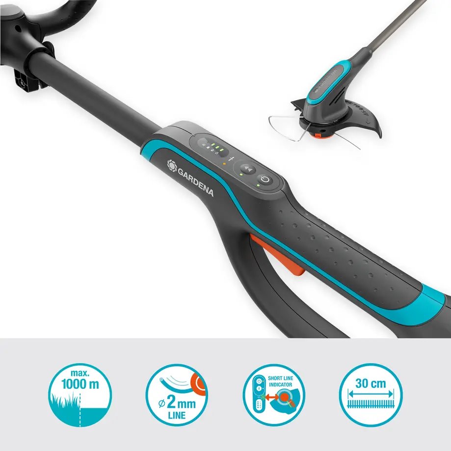 Gardena 14703-20 Akumulátorový vyžínač PowerTrim 30/18V P4A - set