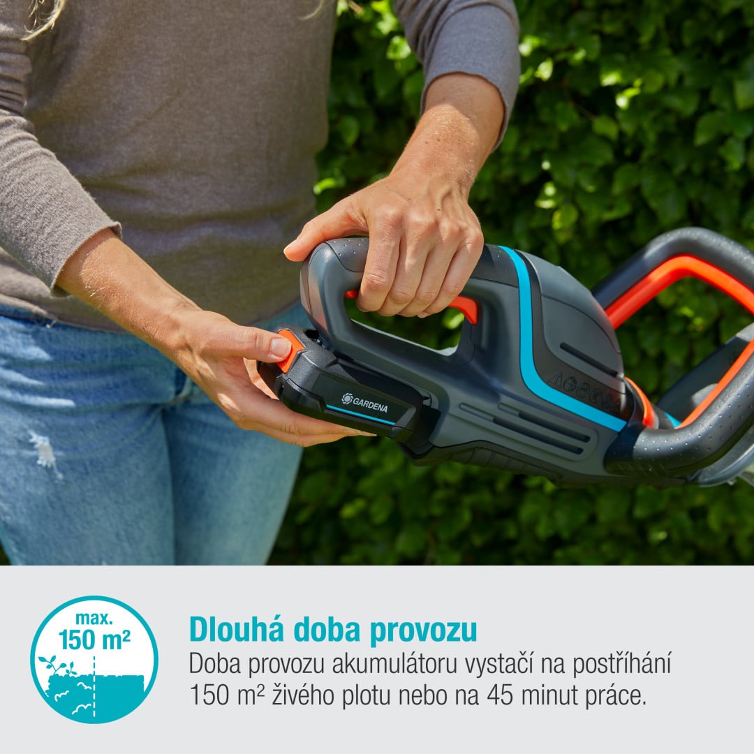Gardena 14730-20 Aku Nůžky na živý plot ComfCut 50/18V P4A - sada