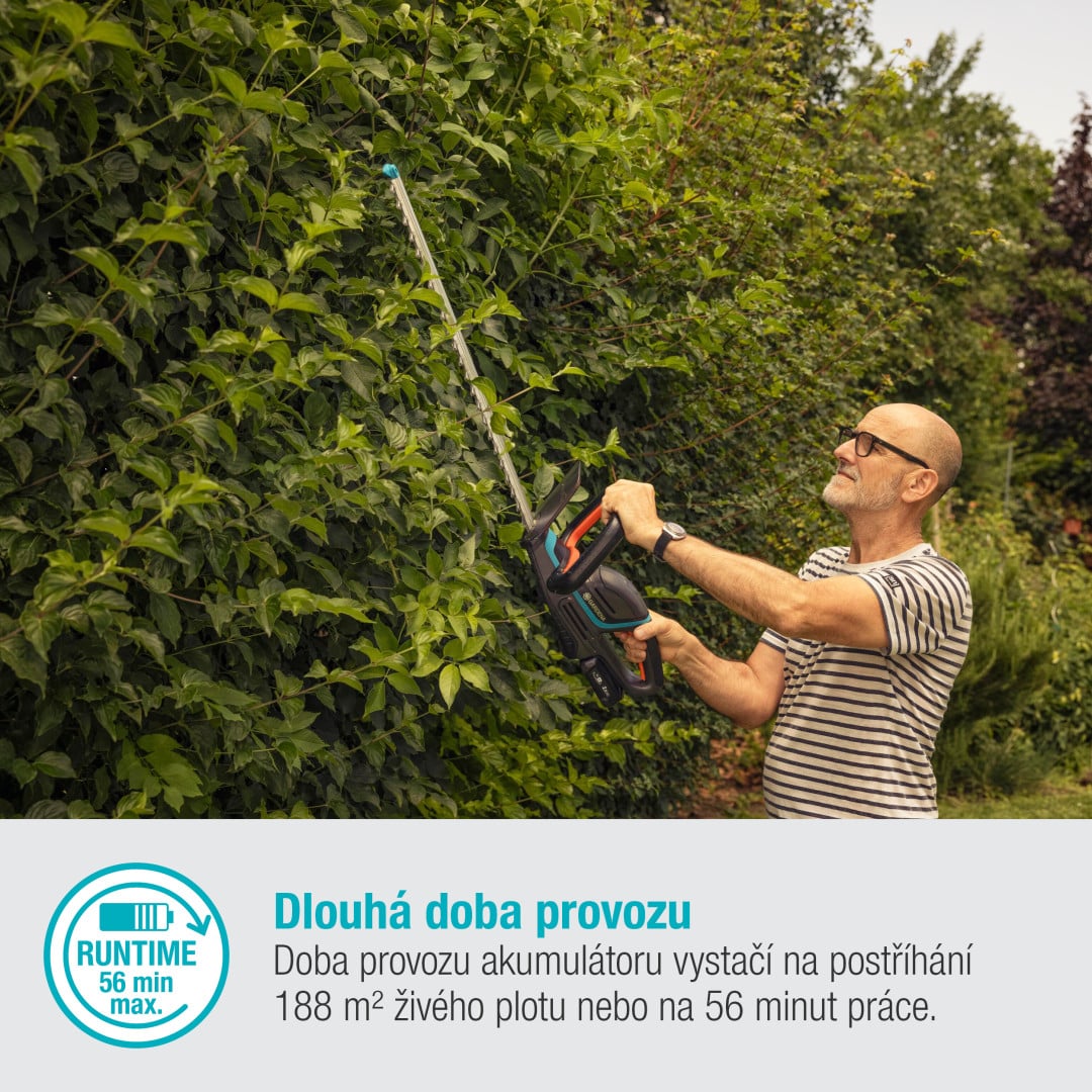 Gardena 14731-20 Nůžky na živý plot ComfCut 60 18V P4A - sada