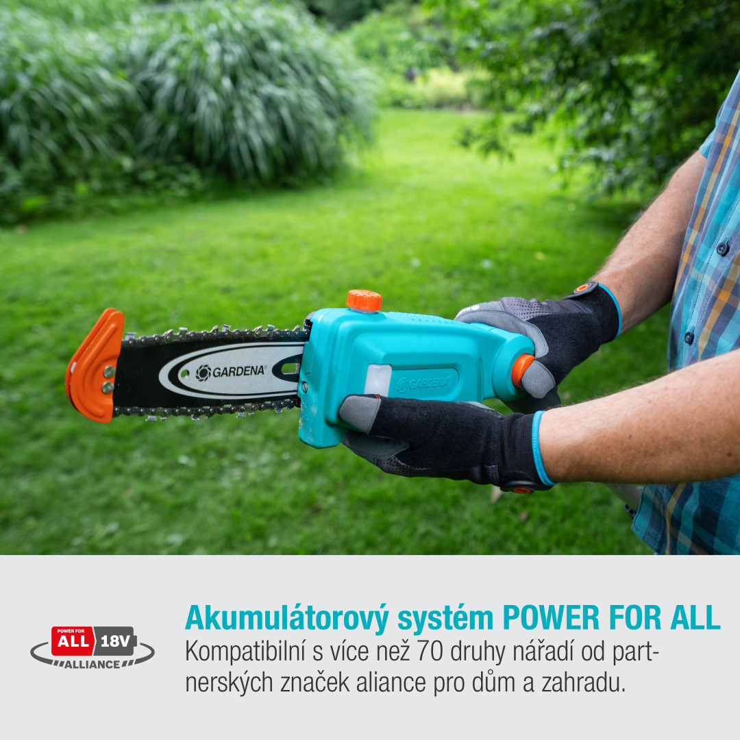 Gardena 14770-20 Aku teleskopická vyvětvovací pilka TCS 20/18V P4A - sada