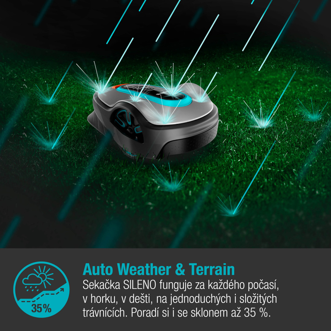 Gardena 15108-32 Robotická sekačka SILENO life 1500m2
