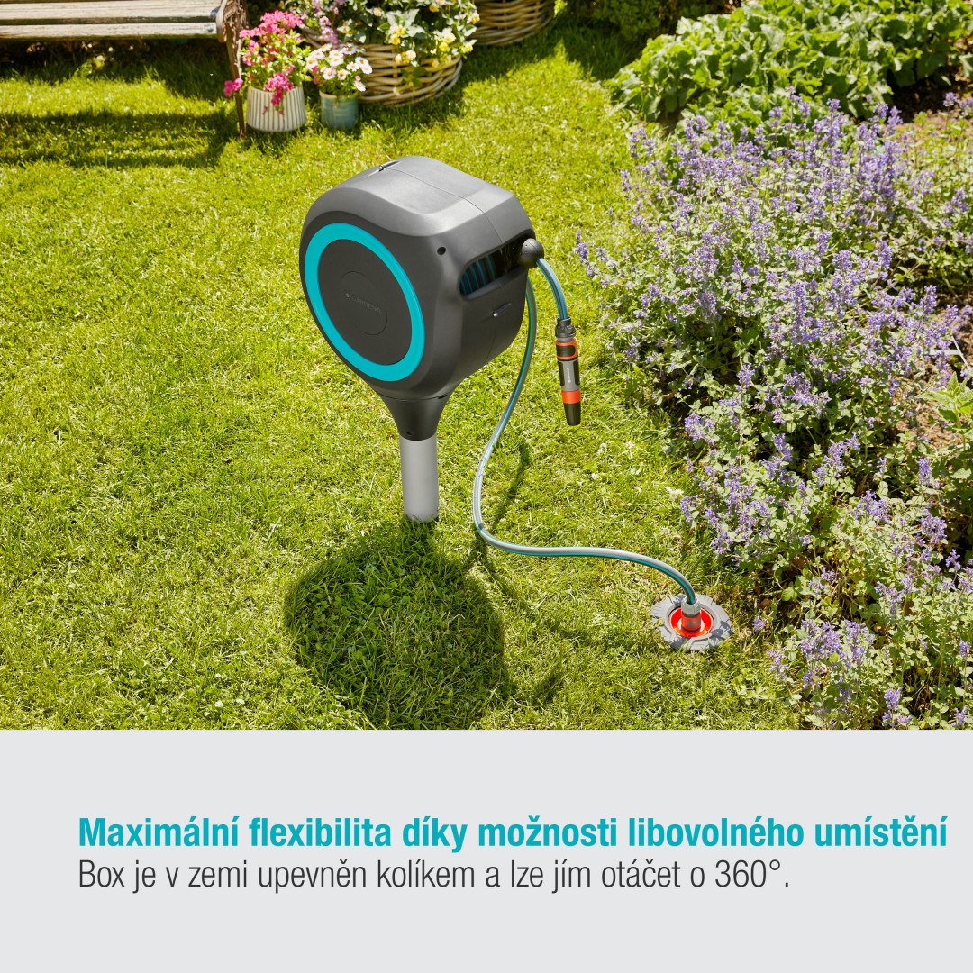 Gardena 18604-20 Box na záhradnú hadicu RollUp S tyrkysová