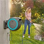 Gardena 18640-20 Akumulátorový nástenný box na hadicu PowerRoll XL-Set, tyrkysový