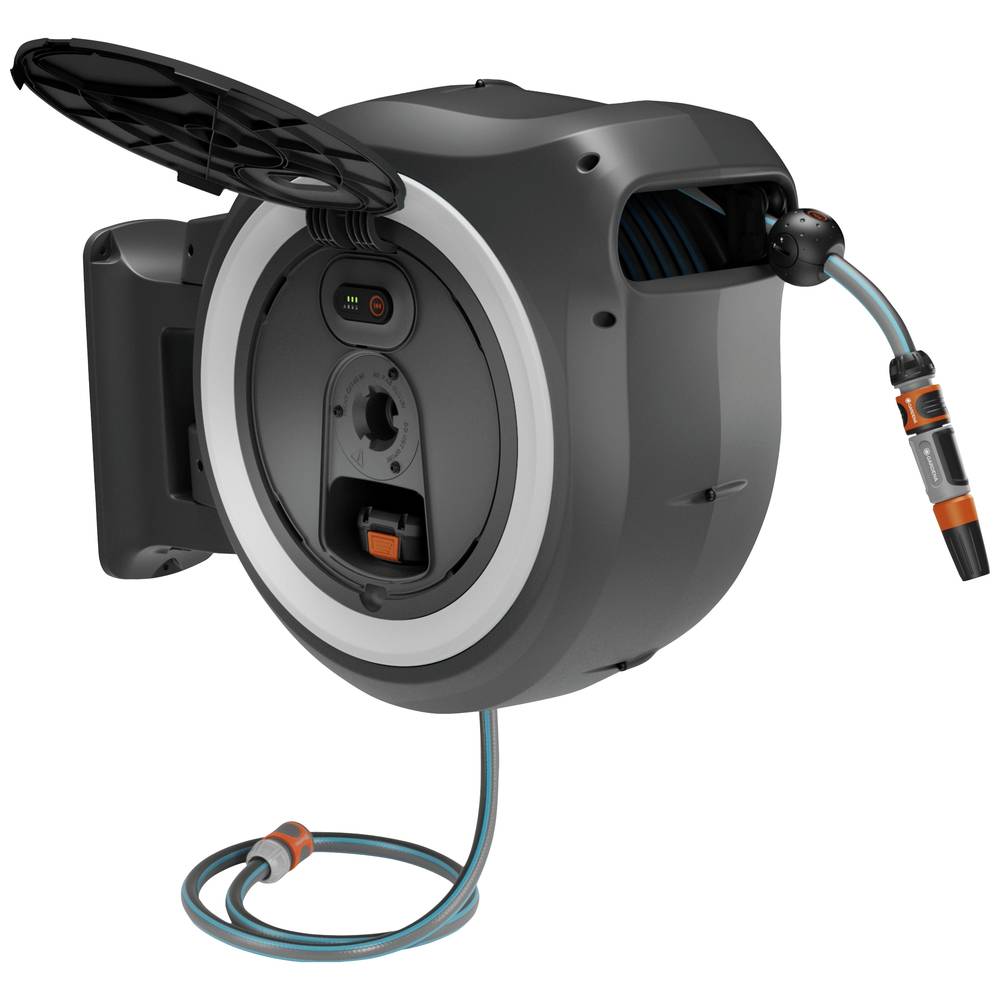 Gardena 18642-20 Nástěnný box na hadici PowerRoll XL- sada, bílý